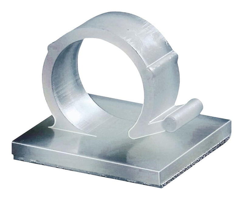 HELLERMANNTYTON RA18.NN3P Fastener, Self Adhesive, 18 mm, Nylon 6.6 (Polyamide 6.6), Natural, 28.5 mm, 28.5 mm