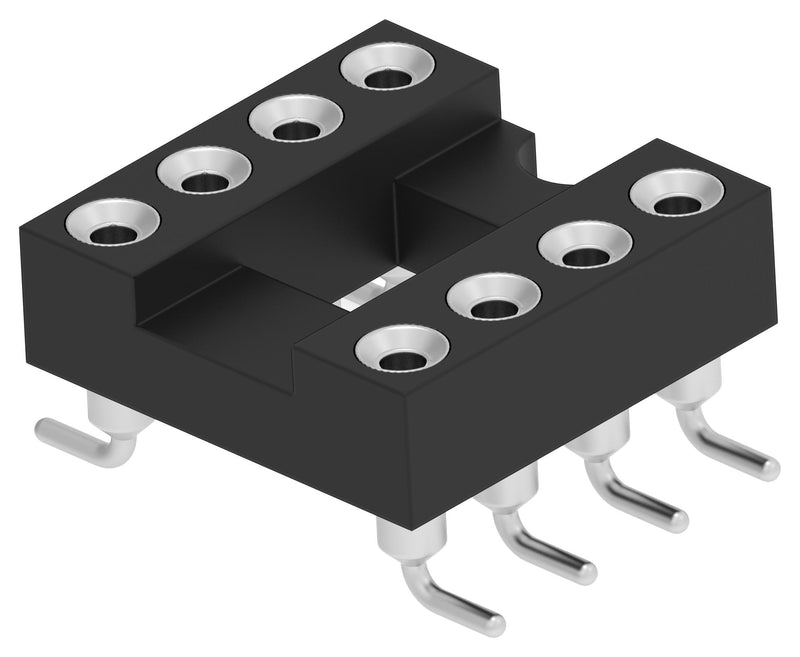 TE CONNECTIVITY 2445893-1 IC & Component Socket, 8 Contacts, DIP Socket, 2.54 mm, 7.62 mm, Copper Alloy