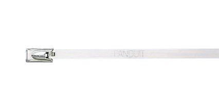PANDUIT MLT10S-CP316 Cable Tie, 10" Bundle Dia, 33" Length, 316 Stainless Steel, Harsh, Natural