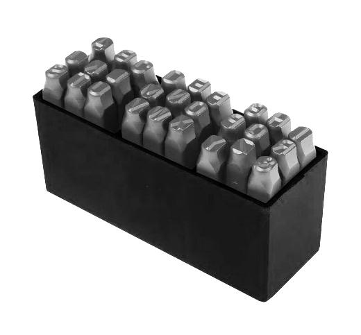 MULTICOMP PRO MP011894 Letter Stamp, Chrome Vanadium Steel, 8mm, A to Z / &, 27 Pieces