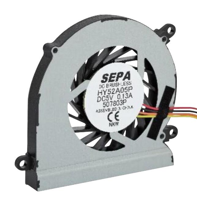 SEPA HY52A05PSE25B Fan Blower, Radial, 5 VDC, DC, 52 mm, 8 mm, 2.65 CFM
