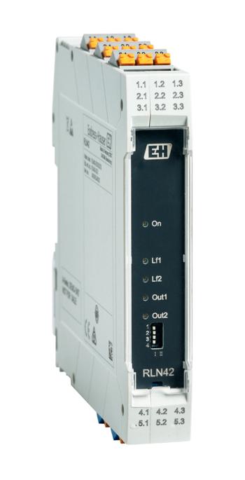 ENDRESS+HAUSER RLN42-8M2B Isolating Switching Amplifier, 2 Channel, 24 to 230 V, NAMUR - Relay, Push-In Terminal