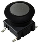 MEC 5ESH935+1SS09-12.0+AQW0903 Tactile Switch, Black, Multimec 5E Series, Top Actuated, Surface Mount, Round Button, 3.5 N