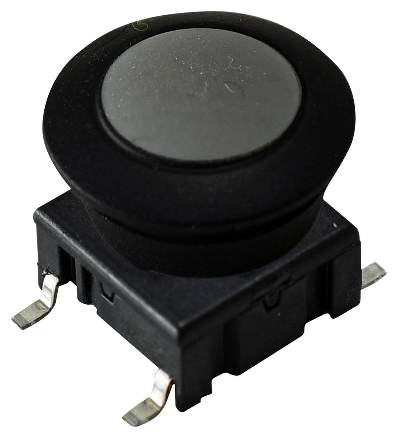 MEC 5ESH935+1SS09-12.0+AQW0903 Tactile Switch, Black, Multimec 5E Series, Top Actuated, Surface Mount, Round Button, 3.5 N