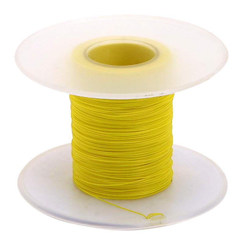 MULTICOMP PRO MP013960 Wire, PVDF, Yellow, 30 AWG, 0.05 mm&sup2;, 328 ft