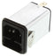 Schurter 4301.6004 4301.6004 Filtered IEC Power Entry Module C14 General Purpose 6 A 250 VAC 2-Pole Fuse Holder