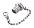 HUBER+SUHNER 61"BNC-0-0-1/-33"-E Dust Cap / Cover, Protective Cap with Chain, Huber+Suhner BNC Plugs, Brass Body