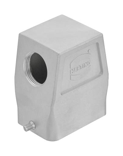 HARTING 19440060546 Heavy Duty Connector, Hood, Side Entry, Stainless Steel Body, 1 Lever, 6B