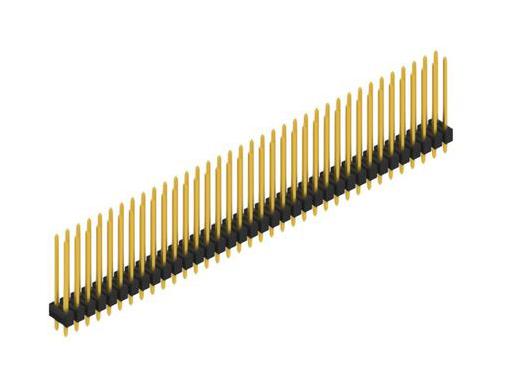 FISCHER ELEKTRONIK SL 22 214 72 G Pin Header, Board-to-Board, Wire-to-Board, 2.54 mm, 2 Rows, 72 Contacts, Through Hole Straight