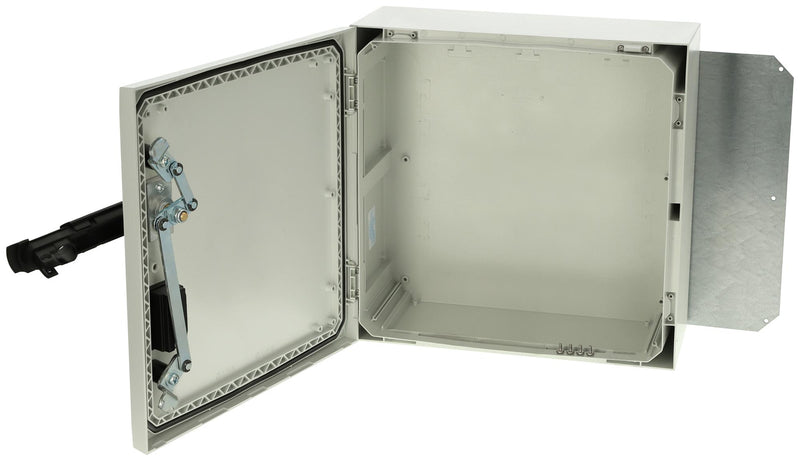 FIBOX ARCA 505021S Plastic Enclosure, Swing Handle, Multipurpose, Polycarbonate, 500 mm, 500 mm, 210 mm, IK10, IP66