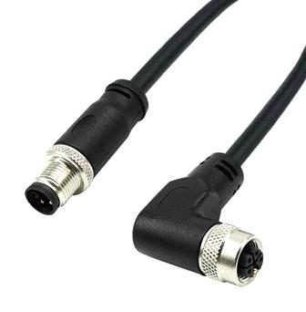 MUELLER ELECTRIC CL4AD07M005 CABLE ASSY, 4P M12 PLUG-R/A RCPT, 16.4