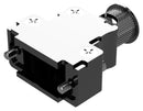 POSITRONIC D9000AWNE0/AA D SUB BACKSHELL, 180DEG, SIZE DE, ALUM