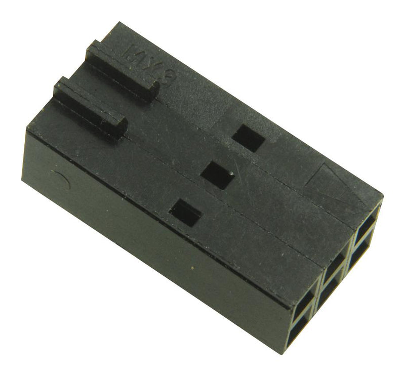 MOLEX 22-55-2063 Connector Housing, SL Series, Receptacle, 6 Ways, 2.54 mm, 70058, 71851 Series Crimp Terminals