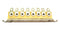 ABBATRON HH SMITH 3008 TERMINAL BLOCK, STANDARD, 8 POSITION