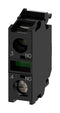 SIEMENS 3SU1400-1AA10-1BA0 Contact Block, SPST-NO, 10 A, 500 V, 1 Pole, 3SU Series, Screw