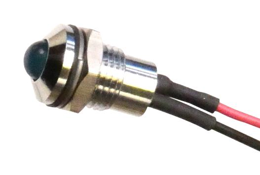 CML INNOVATIVE TECHNOLOGIES 19040307WE LED Panel Mount Indicator, Blue, 24 V, 8 mm, 20 mA, 90 mcd