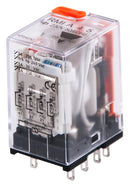 CARLO GAVAZZI RMIA45230VAC Power Relay, IP40, 4PDT, 230 VAC, 5 A, RMI Series, Panel Mount, Socket, Non Latching