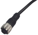 ABB - JOKAB 2TLA020056R2300 Sensor Cable, Black, M12 Plug, M12 Receptacle, 5 Positions, 10 m, 33 ft 20-056-23