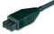 HIRSCHMANN STAK 3 K 075 5M Mains Power Cord, Rectangular Receptacle to Free End, 5 m, 10 A, 400 VAC, Black