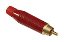 AMPHENOL AUDIO ACPR-RED RCA (Phono) Audio / Video Connector, 2 Contacts, Plug, Gold Plated Contacts, Zinc Alloy Body, Red