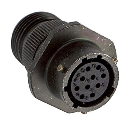 ITT CANNON KPT01E20-24S Circular Connector, KPT Series, MIL-DTL-26482 Series I, Cable Mount Receptacle, 24 Contacts