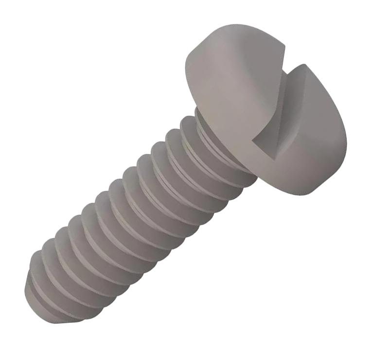 ESSENTRA COMPONENTS 010440P037 PAN SLOTTED SCREW, 4-40 THREAD, 9.5MM