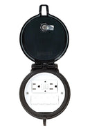 PANDUIT DAP4BB-G0 DATA ACCESS PORT, 4" BASE, GFCI OUTLET