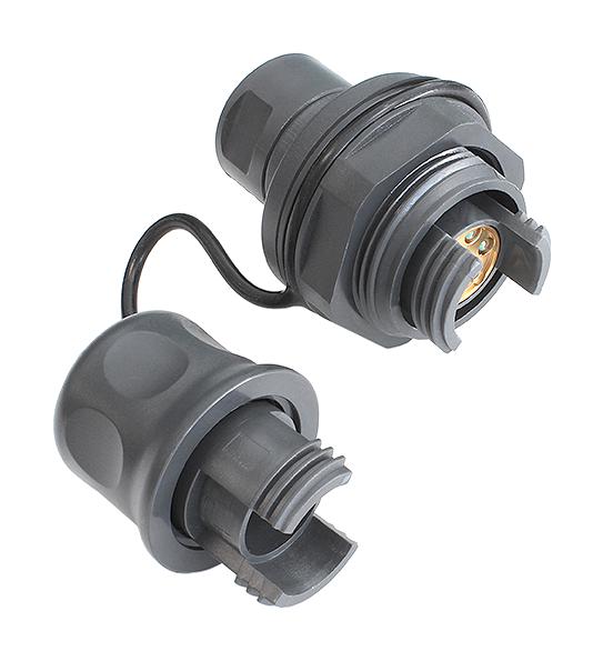 BULGIN LIMITED PXEB5410MM Fiber Optic Connector, 4CH, OM1/OM3, Receptacle, Multimode, 50&micro;m / 125&micro;m, 62.5&micro;m / 125&micro;m