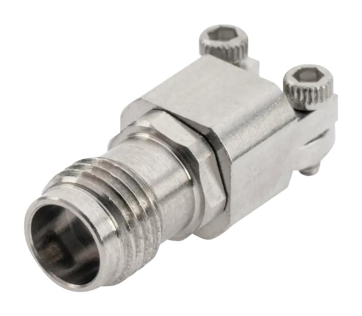 HUBER+SUHNER 92"PC24-S50-0-200/199"NE RF / Coaxial Connector, 2.4mm Coaxial, Straight Jack, Compression, 50 ohm, Beryllium Copper