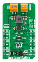 MIKROELEKTRONIKA MIKROE-5844 Add-On Board, Step Down 9 Click, MikroBUS Compatible Development Boards, 3.3 to 5 V, SPI Interface