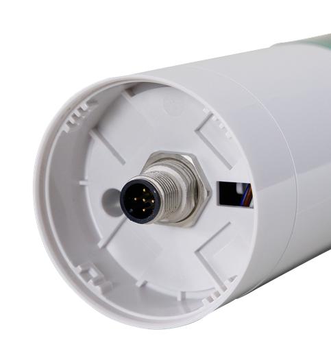 PATLITE LR6-202W5BW-RG Signal Tower, 2 Tier, Green/Red, 88 dB, 5 Pin M12 Connector, 4Tone, 24VDC, IP65, Off White