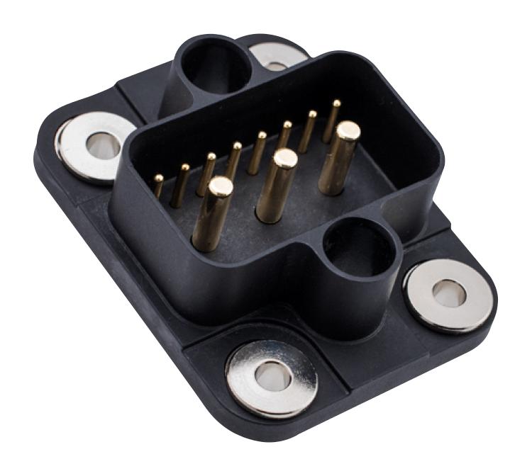AMPHENOL LTW SPMD-10PFMC-QSD7001 Automotive Connector, Straight Receptacle, 11 Contacts, Crimp Pin, Thermoplastic Body, Copper
