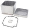 HAMMOND 1550Z137F Metal Enclosure, w/ Flange, Instrument, Diecast Aluminium, 121 mm, 121 mm, 102 mm, IP66, IP67, IP68
