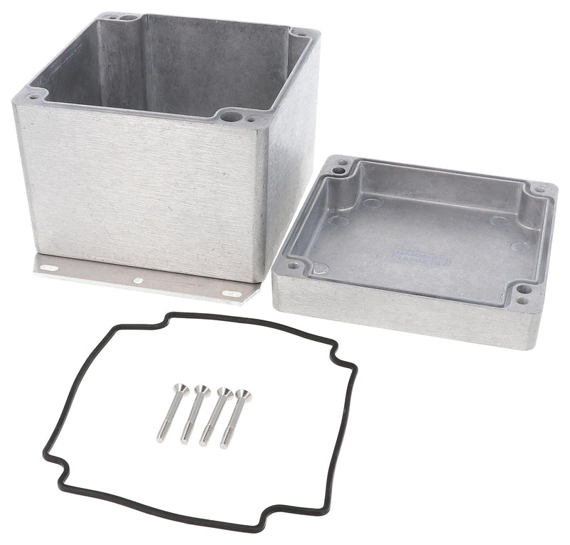 HAMMOND 1550Z137F Metal Enclosure, w/ Flange, Instrument, Diecast Aluminium, 121 mm, 121 mm, 102 mm, IP66, IP67, IP68