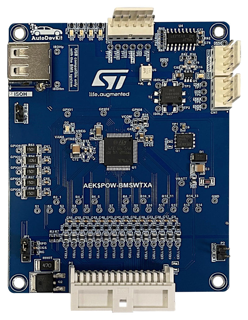 STMICROELECTRONICS AEK-POW-BMSWTX Evaluation Board, L9963E, L9963T, Battery Management System