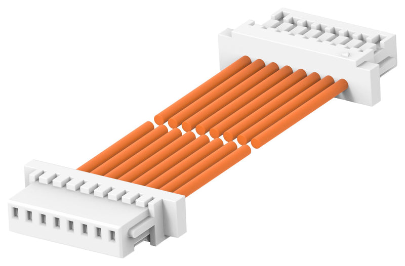 TE CONNECTIVITY 2405396-1 Cable Assembly, CN1 Connector to CN2 Connector, 8 Ways, 1 mm, 1 Row, 300 mm, 11.8 "