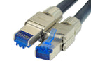 MULTICOMP PRO MP013138 Ethernet Cable, Cat8, RJ45 Plug to RJ45 Plug, SFTP (Screened Foiled Twisted Pair), Black, 5 m