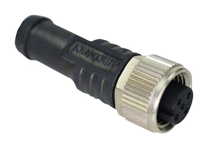 AMPHENOL LTW MSAS-04BFFM-SL8B10 Sensor Cable, M12 Receptacle, Free End, 4 Positions, 10 m, 32.8 ft, M Series