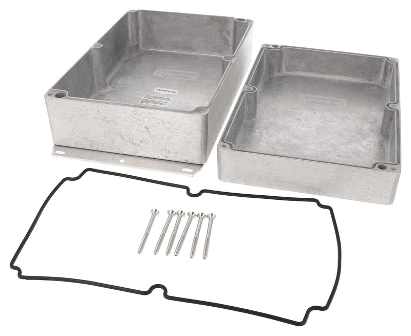 HAMMOND 1550Z220F Metal Enclosure, w/ Flange, Instrument, Diecast Aluminium, 222.5 mm, 146.5 mm, 82.5 mm