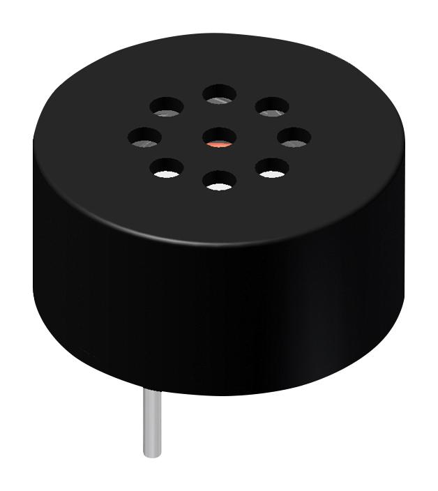 PUI AUDIO AST-01508MR-R Speaker, 1.7 kHz to 20 kHz, 8 ohm, 500 mW, 87 dBA, Round, Through Hole