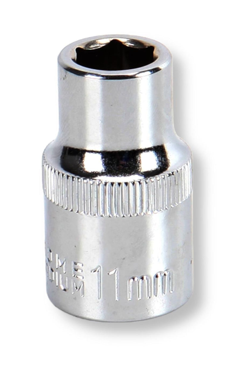 MULTICOMP PRO MP12-CRV11 Socket, Hex, 11mm, 1/2" Drive Size, Chrome Vanadium, DIN3120