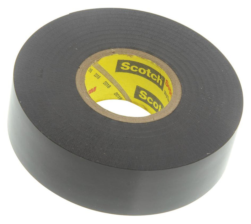 3M 33+SUPER (3/4X52FT) Tape, Black, Electrical Insulation, PVC (Polyvinyl Chloride)
