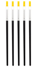 MULTICOMP PRO MP013860 Brushes, Flat, Synthetic Nylon Bristle, with 5 Set