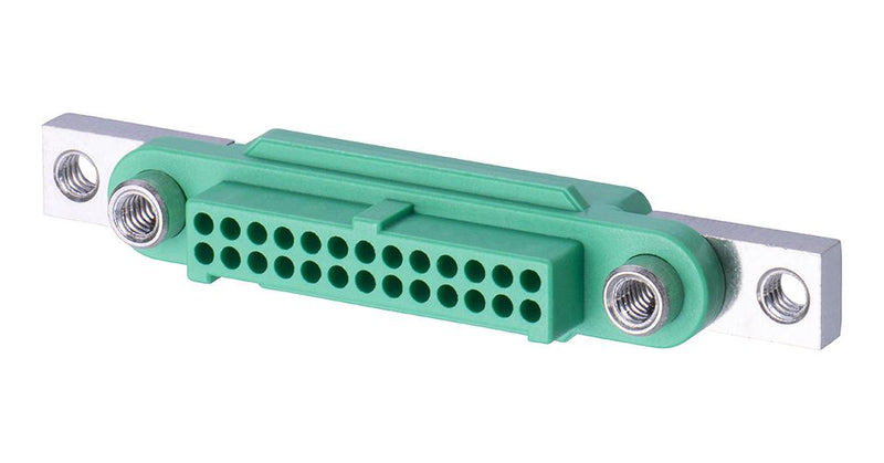 HARWIN G125-2242696F5 Connector Housing, Black / Green, Gecko SL G125, Receptacle, 26 Ways, 1.25 mm
