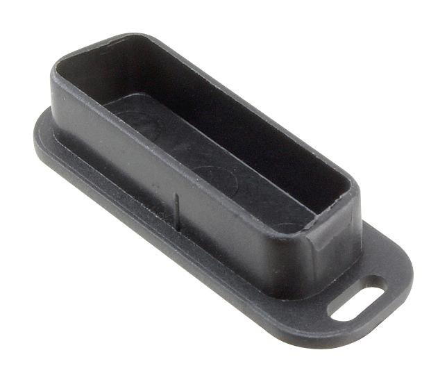 AMPHENOL CONEC 160X10469X Dust Cap / Cover, 25Pos, Black, Dust Cap, Socket Connectors, PP (Polypropylene) Body