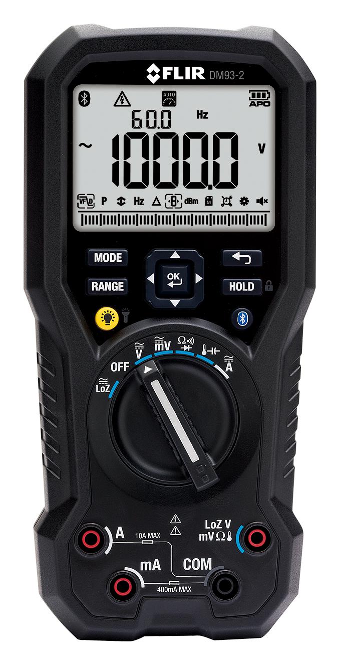 FLIR FLIR DM93-2 DMM, HANDHELD, 40MOHM, 1KV, 40000 COUNT