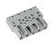 WAGO 770-255 Pluggable Terminal Block, 10 mm, 5 Ways, 20AWG to 12AWG, 4 mm&sup2;, Push In, 25 A