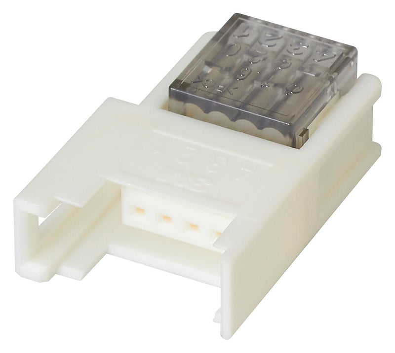 3M 37B04-C206-W00 MB IDC Connector, 24-20 AWG, IDC Receptacle, Female, 2 mm, 1 Row, 4 Contacts, Cable Mount
