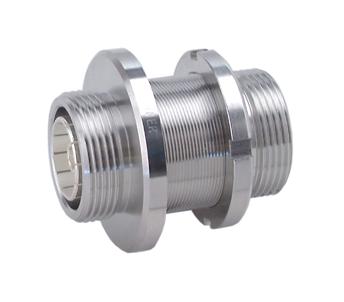 HUBER+SUHNER 34"716-50-0-1/003"-E RF / Coaxial Adapter, 7/16 DIN, Jack, 7/16 DIN, Jack, Straight Bulkhead Adapter, 50 ohm 22544120