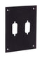 L-COM USP232B UNIV STEEL SUB-PANEL, W/ 2 DB9/HD15 HOLE